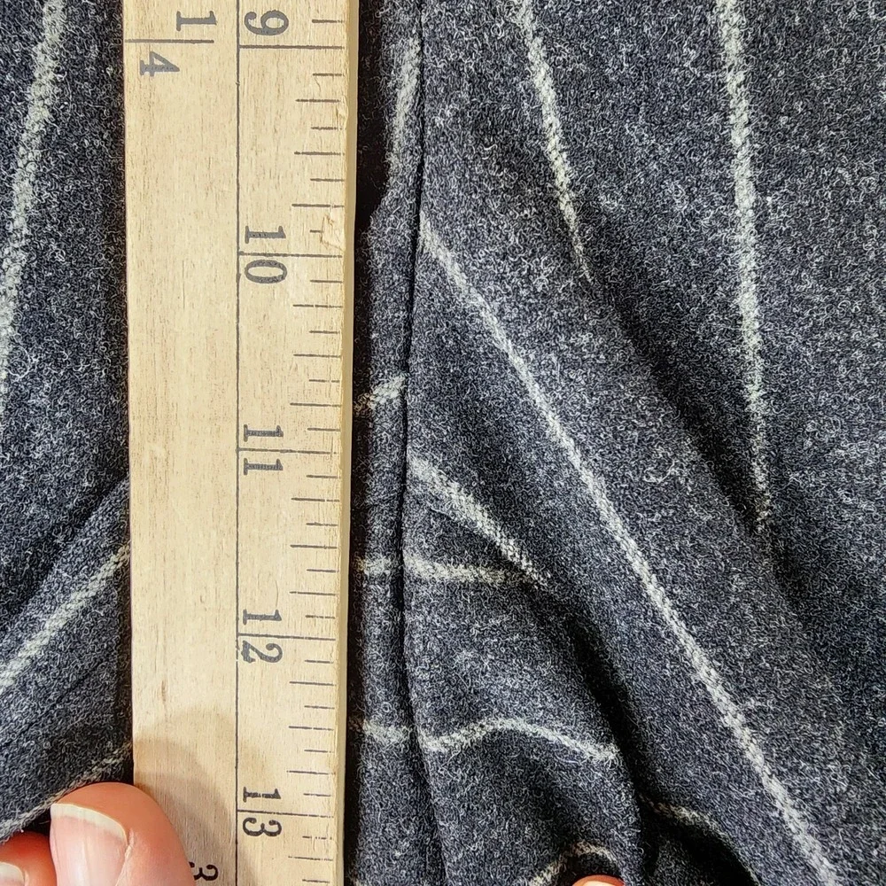 Polo Ralph Lauren Italian Wool Cashmere Pants Mens 34x31 Charcoal Stripe Cuffed